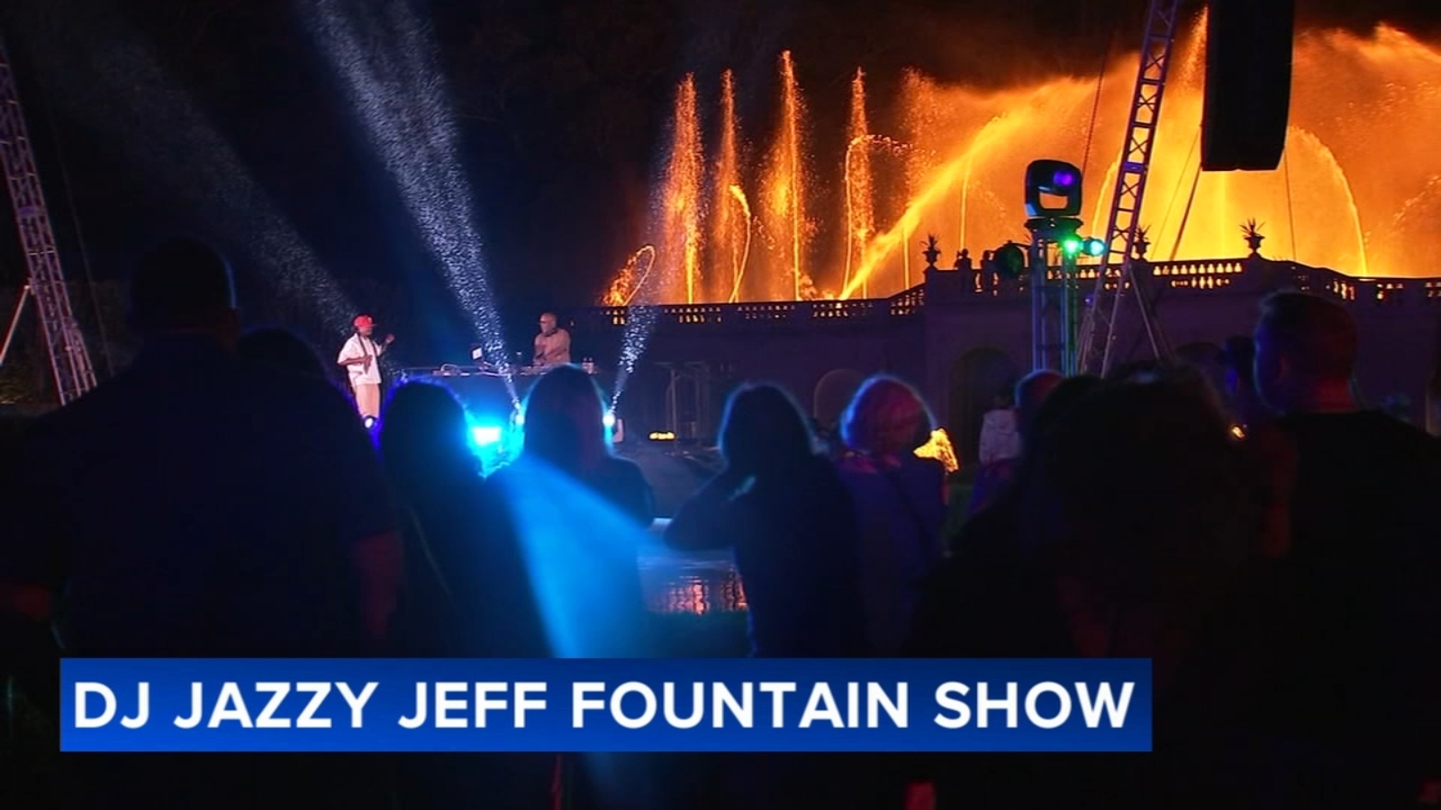 DJ Jazzy Jeff performs first-of-its-kind fountain show at Longwood Gardens in Chester County, Pa.