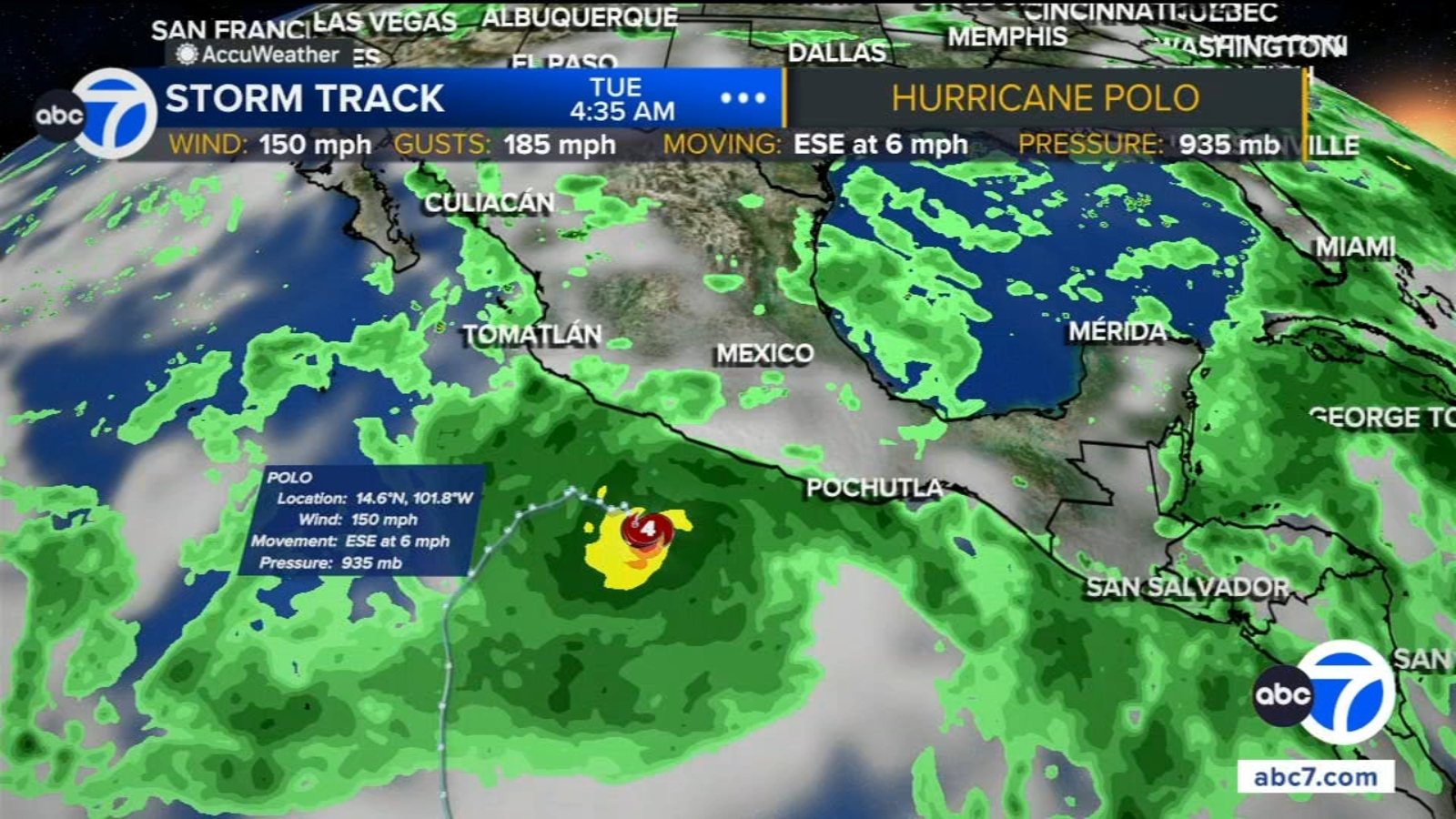 Hurricane Polo could bring rip currents, large swells to Southern California coast next week