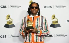 LOS ANGELES, CALIFORNIA - FEBRUARY 04: Lil Durk, winner of the "Best Melodic Rap Performance" award for "All My Life", poses in the press room during the 66th GRAMMY Awards at Crypto.com Arena on February 04, 2024 in Los Angeles, California. (Photo by Alberto E. Rodriguez/Getty Images for The Recording Academy)