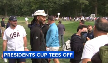 Presidents Cup 2026 US team gets off to strong start as fans flock to Medinah Country Club in Chicago-area DuPage County