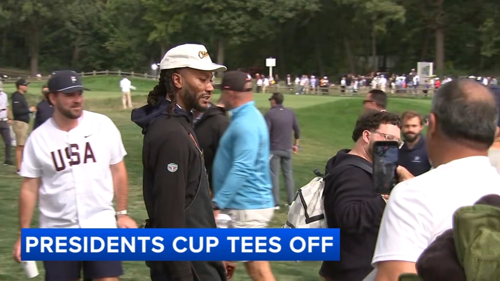 Presidents Cup 2026 US team gets off to strong start as fans flock to Medinah Country Club in Chicago-area DuPage County