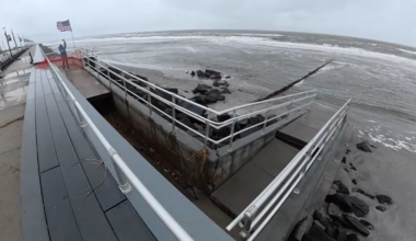 Nor'easter leaves beach erosion, damage in Brigantine, New Jersey