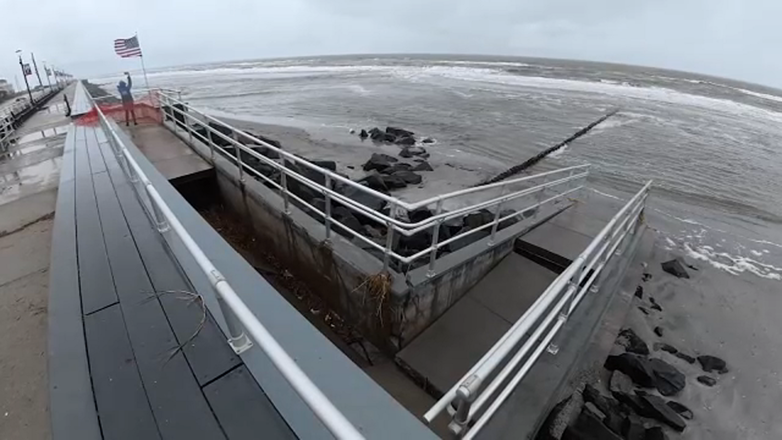 Nor'easter leaves beach erosion, damage in Brigantine, New Jersey