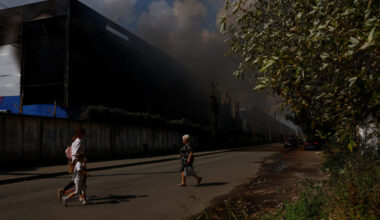 Aftermath of a Russian drone attack in Kyiv region