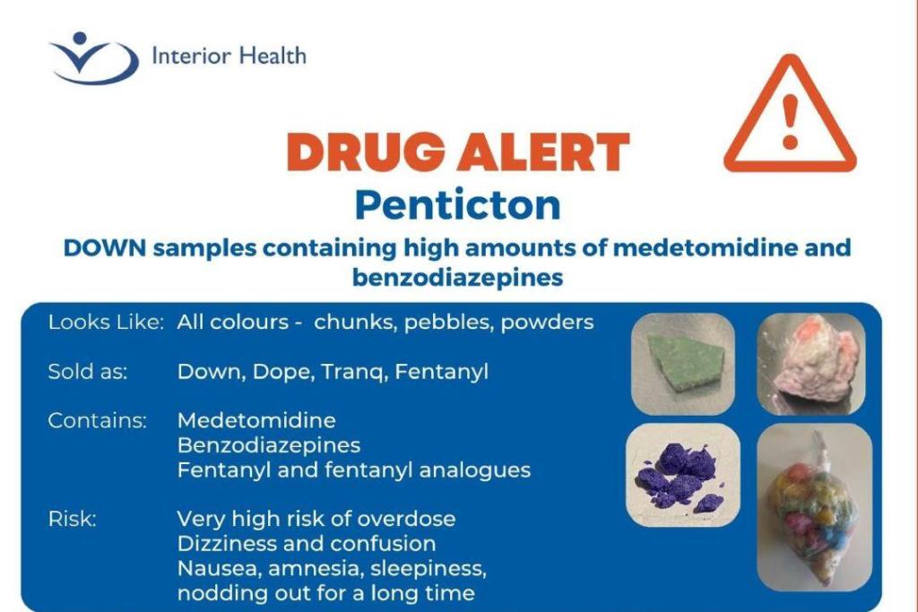 Fluorofentanyl, benzos and medetomidine contaminate Penticton drug supply