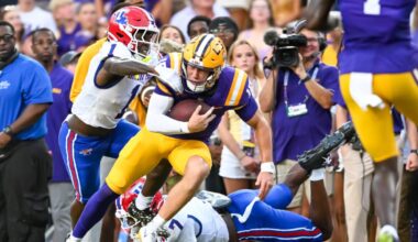 College football grades: Georgia earns 'A-' mark for 70-point explosion, LSU gets 'C-' on Week 2 report card