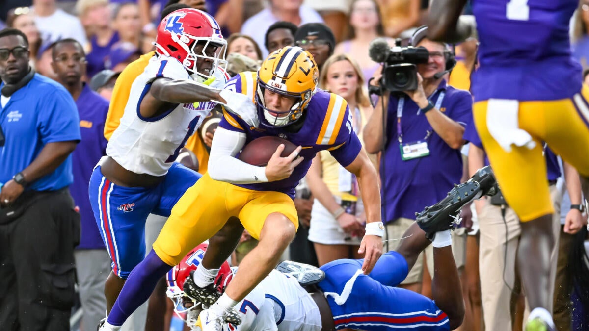 College football grades: Georgia earns 'A-' mark for 70-point explosion, LSU gets 'C-' on Week 2 report card