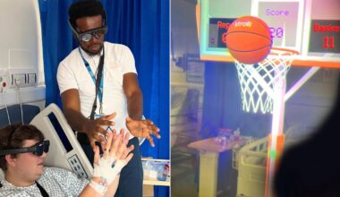 James Paget using augmented reality to help patients