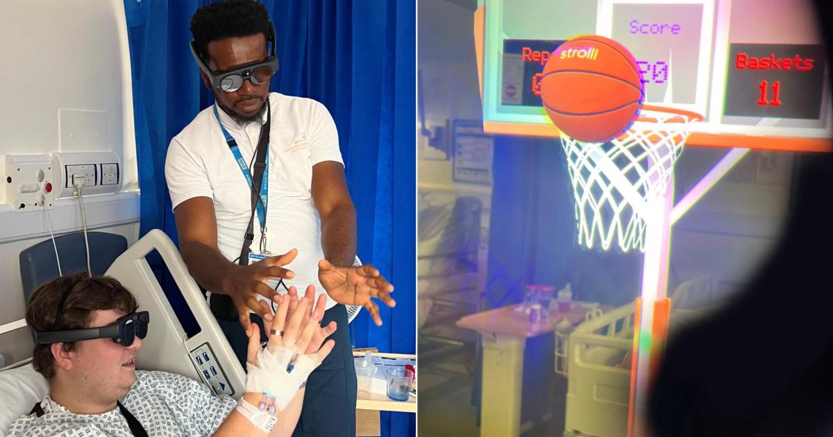 James Paget using augmented reality to help patients