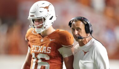 Arch Manning, Steve Sarkisian Trolled by Tennessee Fans' Signs in New Video from 'College GameDay'