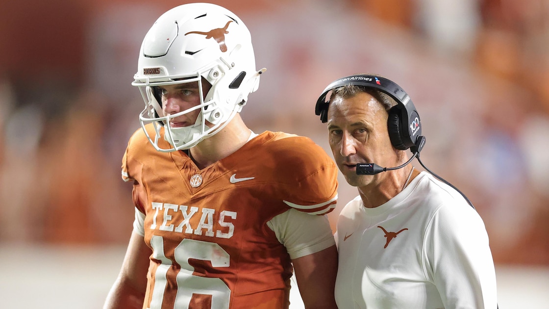 Arch Manning, Steve Sarkisian Trolled by Tennessee Fans' Signs in New Video from 'College GameDay'