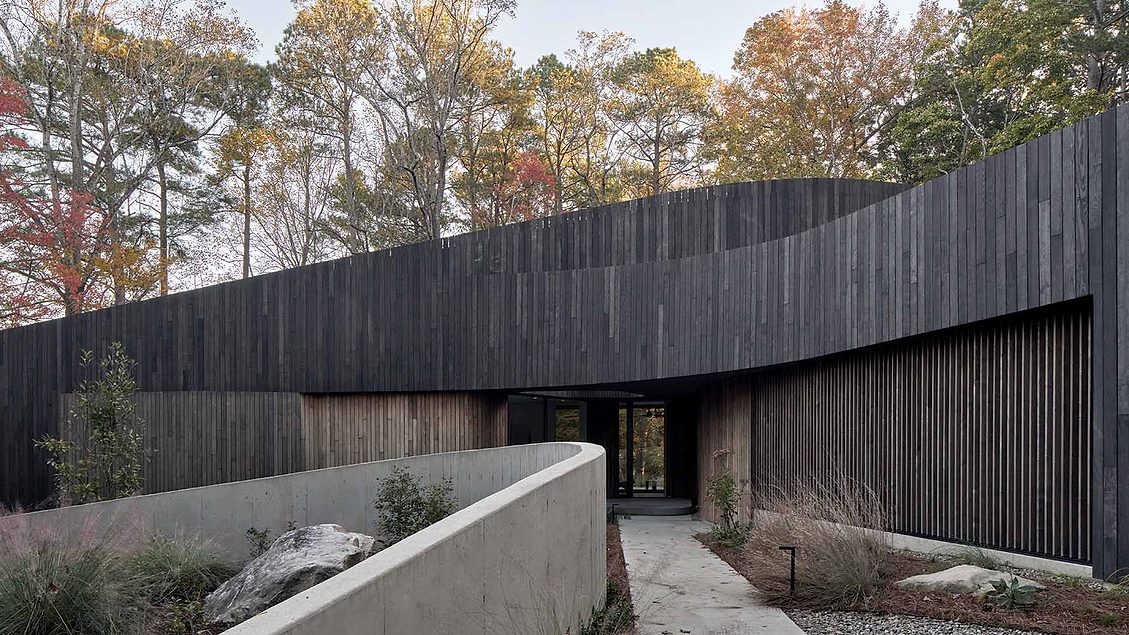 In Situ Studio Leans into Curving Plans and Ribbonlike Surfaces for the Design of an Abode in Raleigh