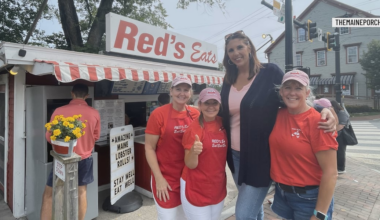 Basketball legend Kara Wolters tries odd jobs in Maine for new podcast