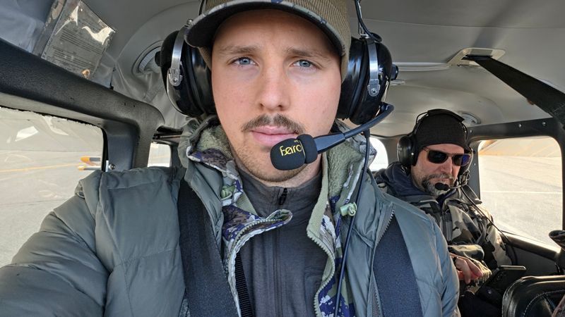 Jadon Nicoara was hunting with his cousin, Daniel, about 100 miles southwest of Deadhorse near the Colville River last Thursday morning when a bear suddenly charged out of the bushes toward him. (Courtesy: Jadon Nicoara)