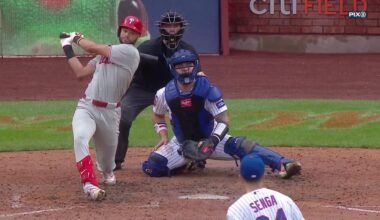 Sánchez earns 18th win to take over major league lead as the Phillies beat the Mets 7-2