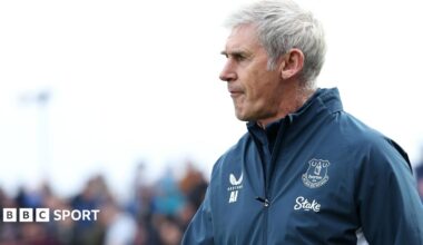 Alan Irvine before an Everton pre-season fixture at Accrington Stanley