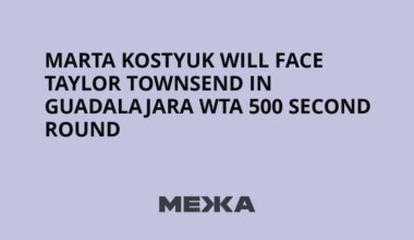 Marta Kostyuk Will Face Taylor Townsend in Guadalajara WTA 500 Second Round | Ukraine news