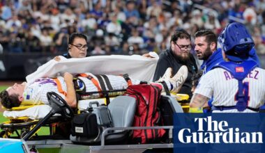 Mets’ Jared Young knocked out after taking knee to head in ‘terrifying’ collision | MLB