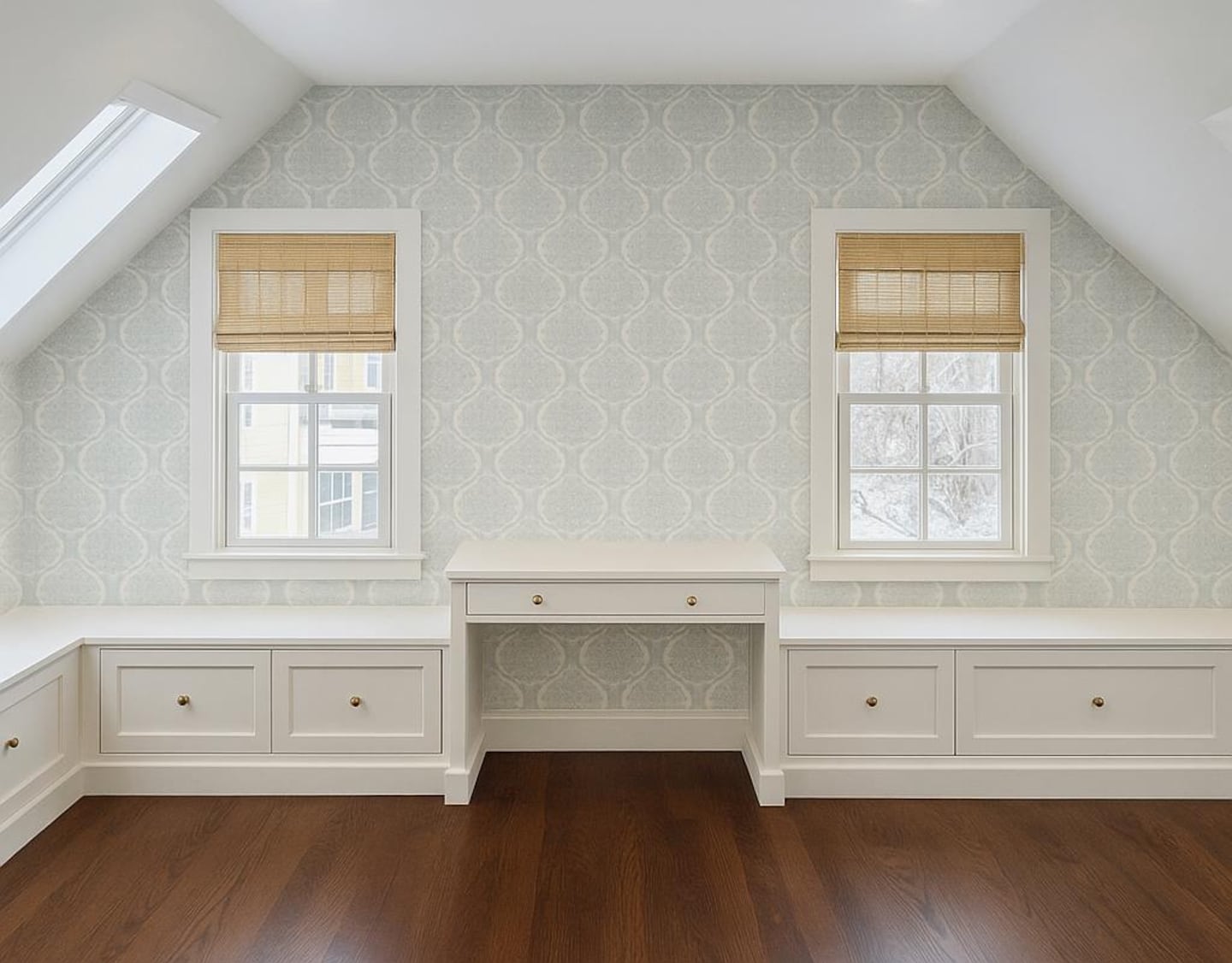 Eva Barbier also used Google Gemini to visualize a different wallpaper in the space.