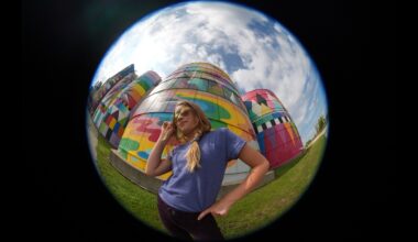 I took Sony’s first mirrorless fisheye lens to the most colorful and photogenic location I could think of for wonderfully weird portraits