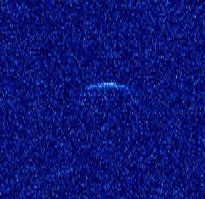A blue starry image with a blur in the middle