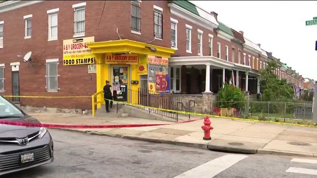 Police called to shooting at corner store in Baltimore
