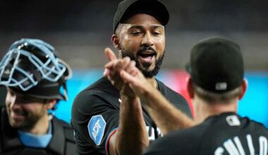 Sandy Alcantara comes out of the bullpen on 1 day of rest and earns 1st career save for Marlins