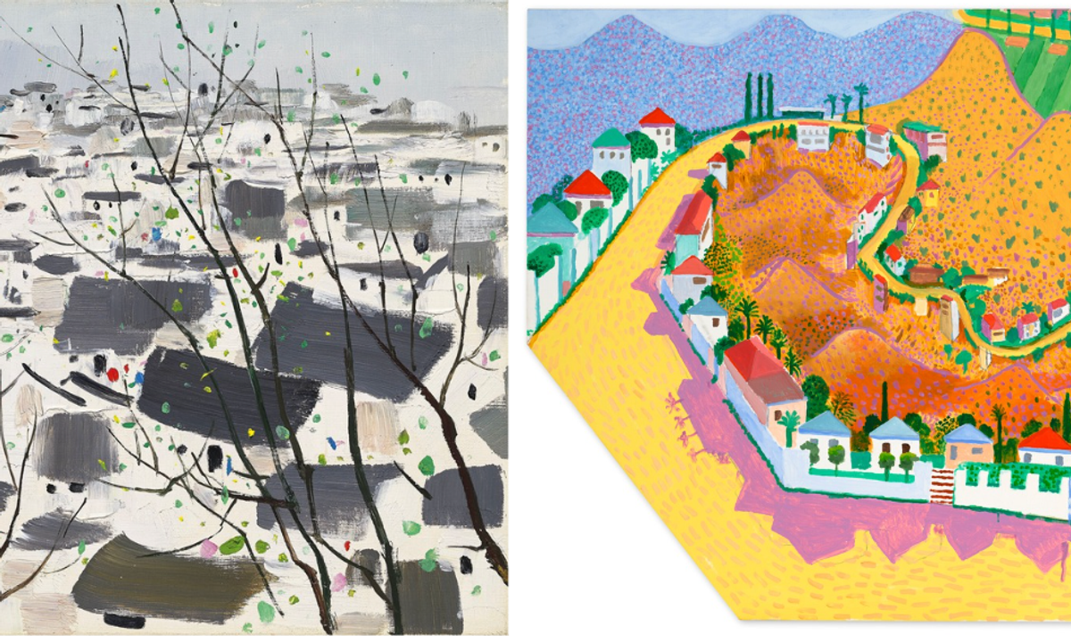Late greats David Hockney and Wu Guanzhong shown together at Christie's Hong Kong - The Art Newspaper