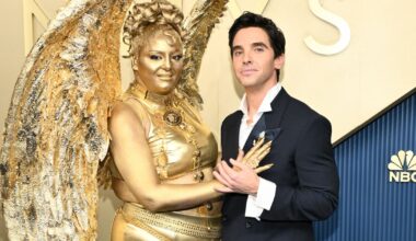 2026 Emmys: Biggest Red Carpet Moments, Meg Stalter’s Look