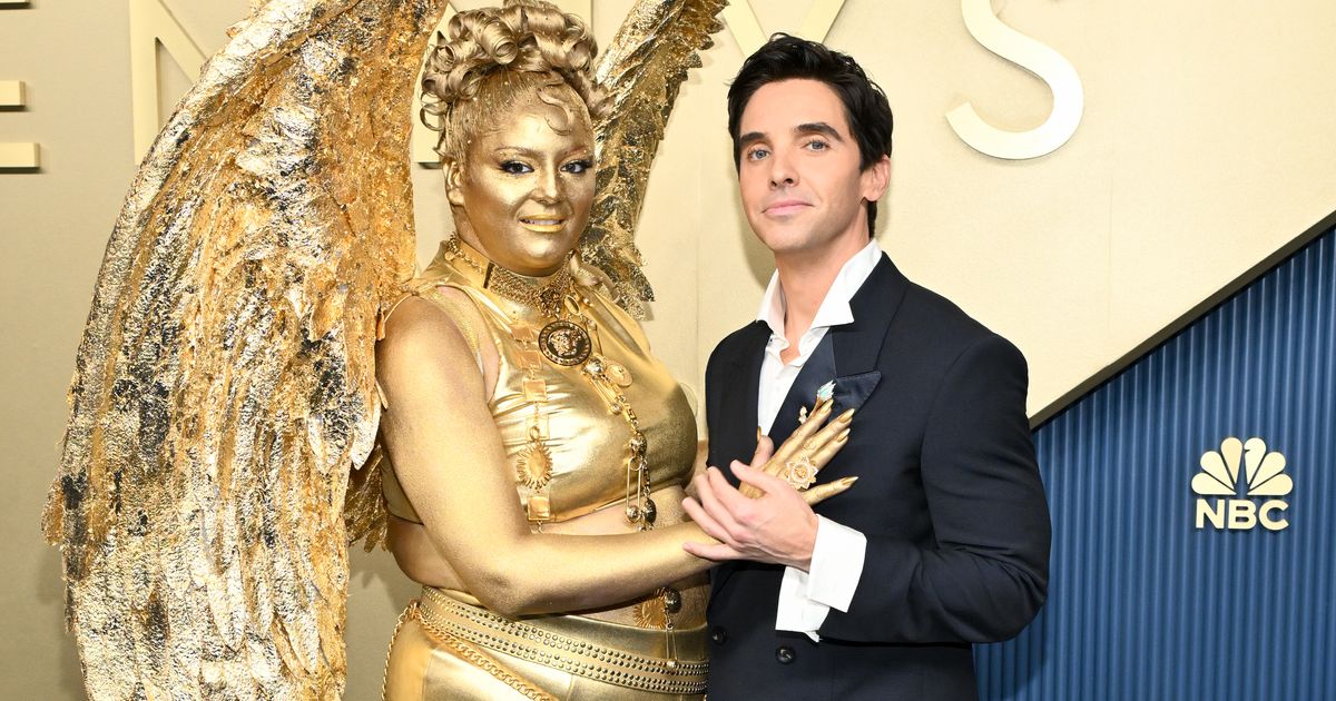 2026 Emmys: Biggest Red Carpet Moments, Meg Stalter’s Look