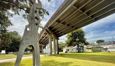 History of the sculpture beneath interstate in Baton Rouge | Curious Louisiana