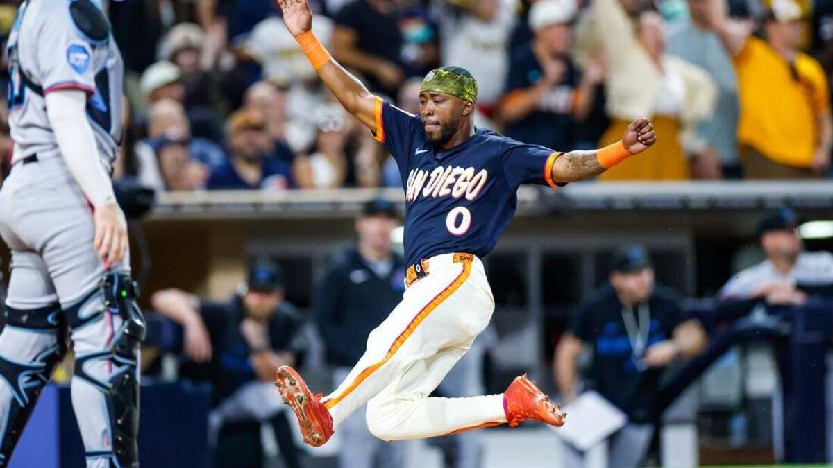 Padres blast Marlins to draw even in wild-card race