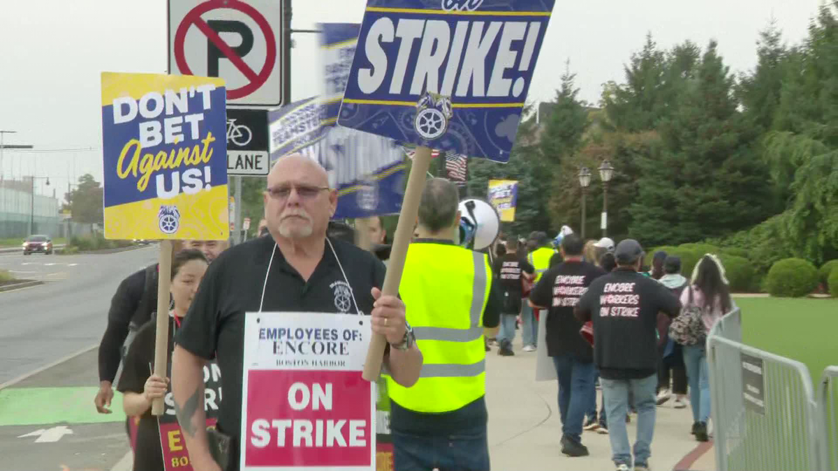 Encore Boston Harbor casino workers walk off job after contract expires