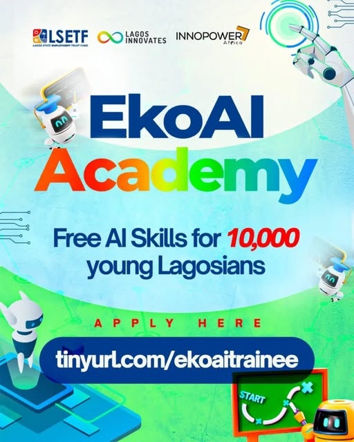 Call for Applications: Lagos State EkoAI Academy 2026 (Free AI Training for 10,000 Innovators)