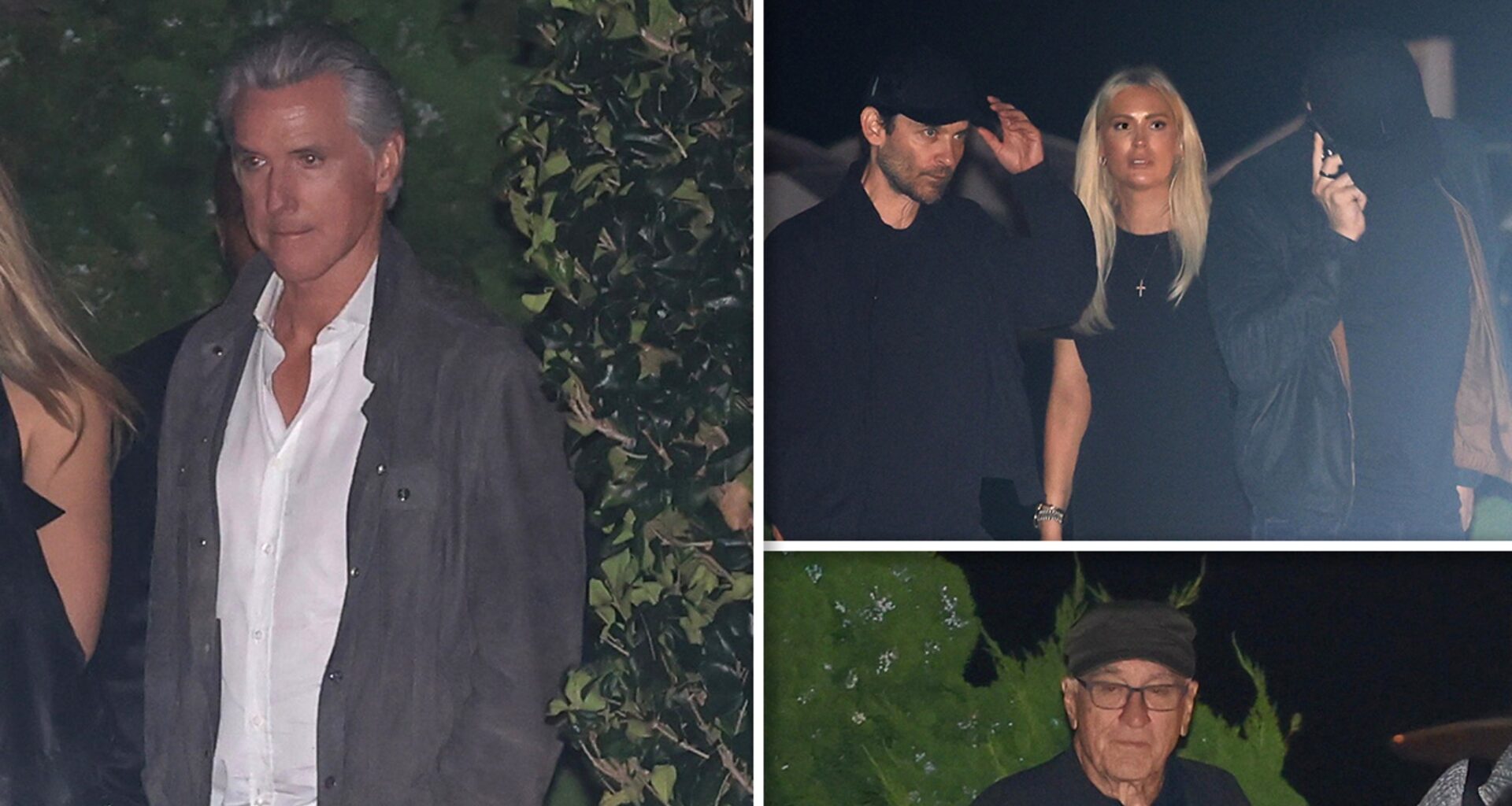 Gov. Gavin Newsom Enjoys Dinner with Leonardo DiCaprio, Robert De Niro, and Tobey Maguire