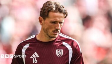 Fulham's Sander Berge before the Premier League match against Sunderland