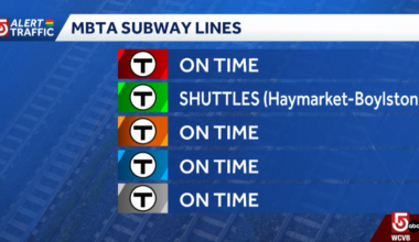 Track maintenance vehicle derails; shuttle buses replace train service on Green Line