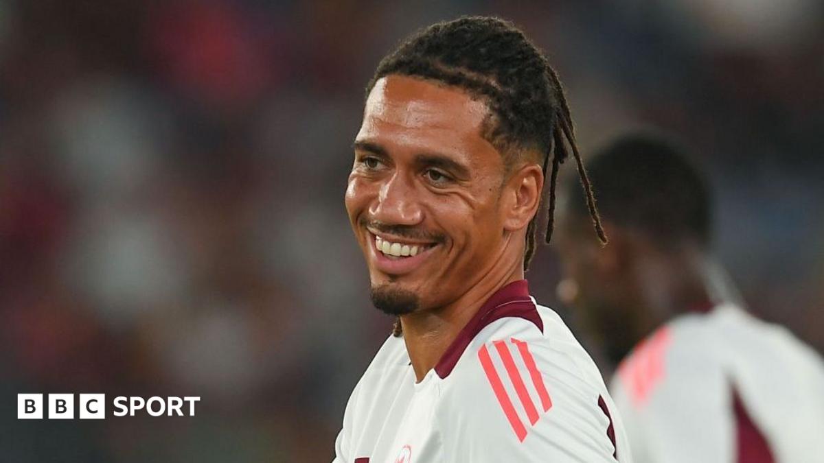 Chris Smalling smiles
