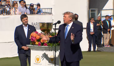 Trump visits Chicago area for Presidents Cup – NBC Chicago