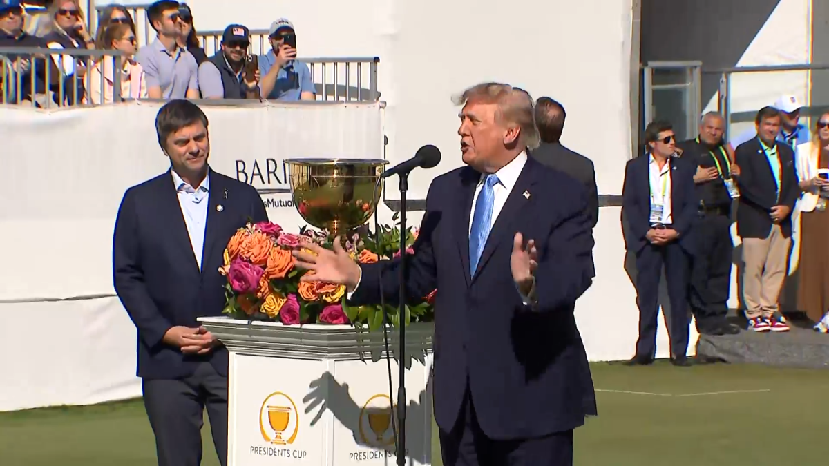 Trump visits Chicago area for Presidents Cup – NBC Chicago