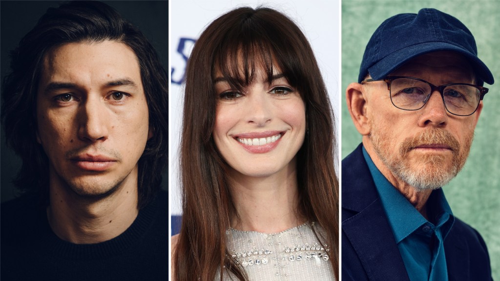 Adam Driver, Anne Hathaway 'Alone at Dawn' Sets Christmas 2027 Rollout