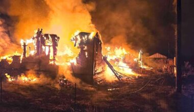 Fire destroys manufactured home fire in Adams 
