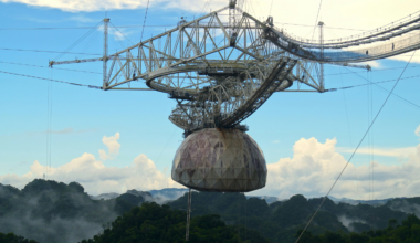 For 57 years, the Arecibo Observatory’s 1,000-foot dish sat sunk into a Puerto Rican valley listening to the sky, and in December 2020, after cables holding its 900-ton instrument platform snapped one by one, the entire structure gave way and crashed straight through the reflector below.