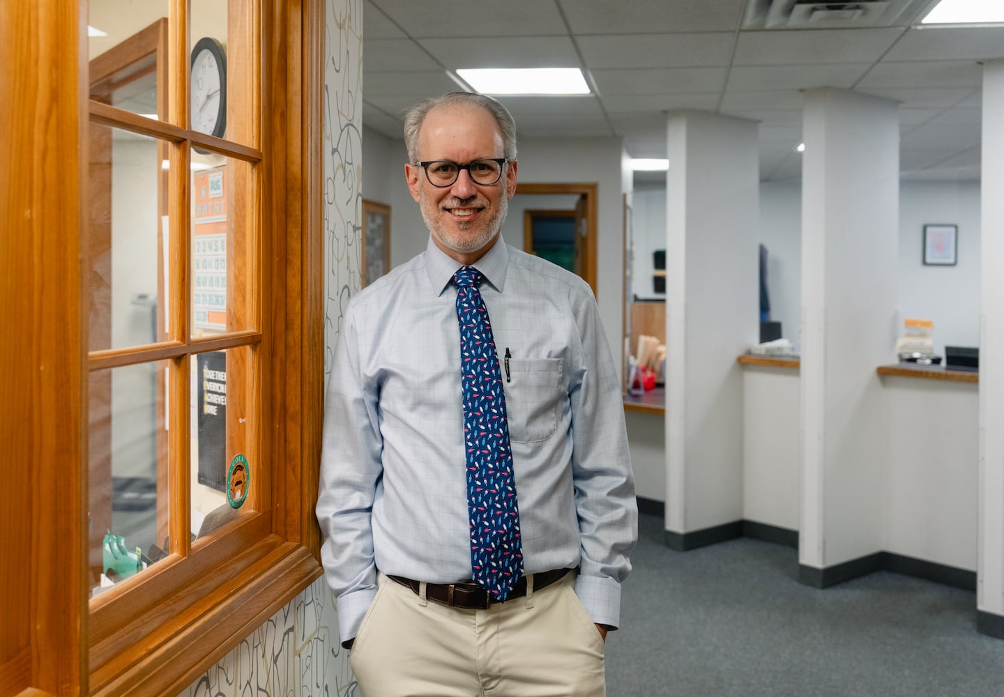 Physician Aaron Bornstein at Middleboro Pediatrics in Lakeville, Mass.