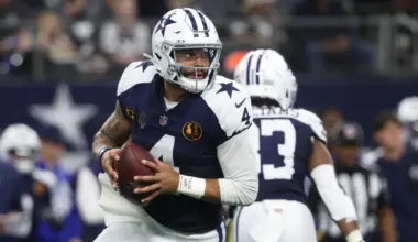 Dak Prescott reacts to breaking Tony Romo’s Cowboys touchdown record image