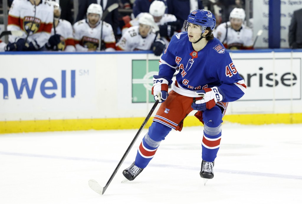 Drew Fortescue is looking to find a spot on the Rangers' blue line.