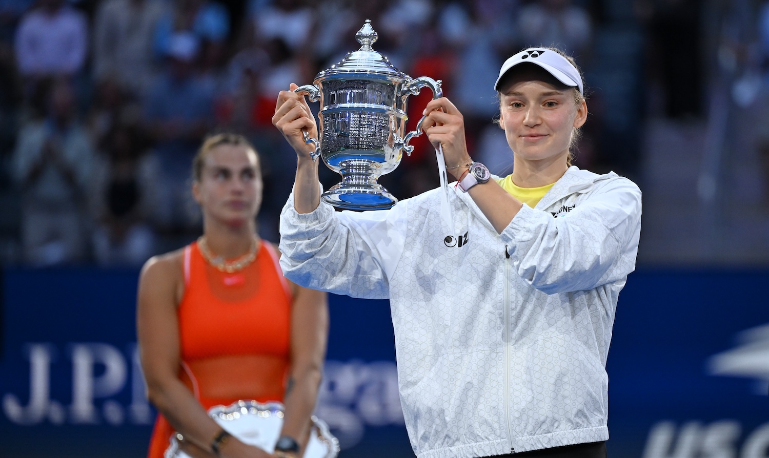 NEW YORK, NEW YORK - SEPTEMBER 13: Alexander Zverev of Germany celebrates with the trophy after defeating Ben Shelton of the United States in their Men's Singles Final match on Day Fifteen of the 2026 US Open at USTA Billie Jean King National Tennis Center on September 13, 2026 in the Flushing neighborhood of the Queens borough of New York City. (Photo by Matthew Stockman/Getty Images)