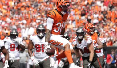 Bengals unleash revamped defense on Baker Mayfield, force 4 fumbles in season-opening win