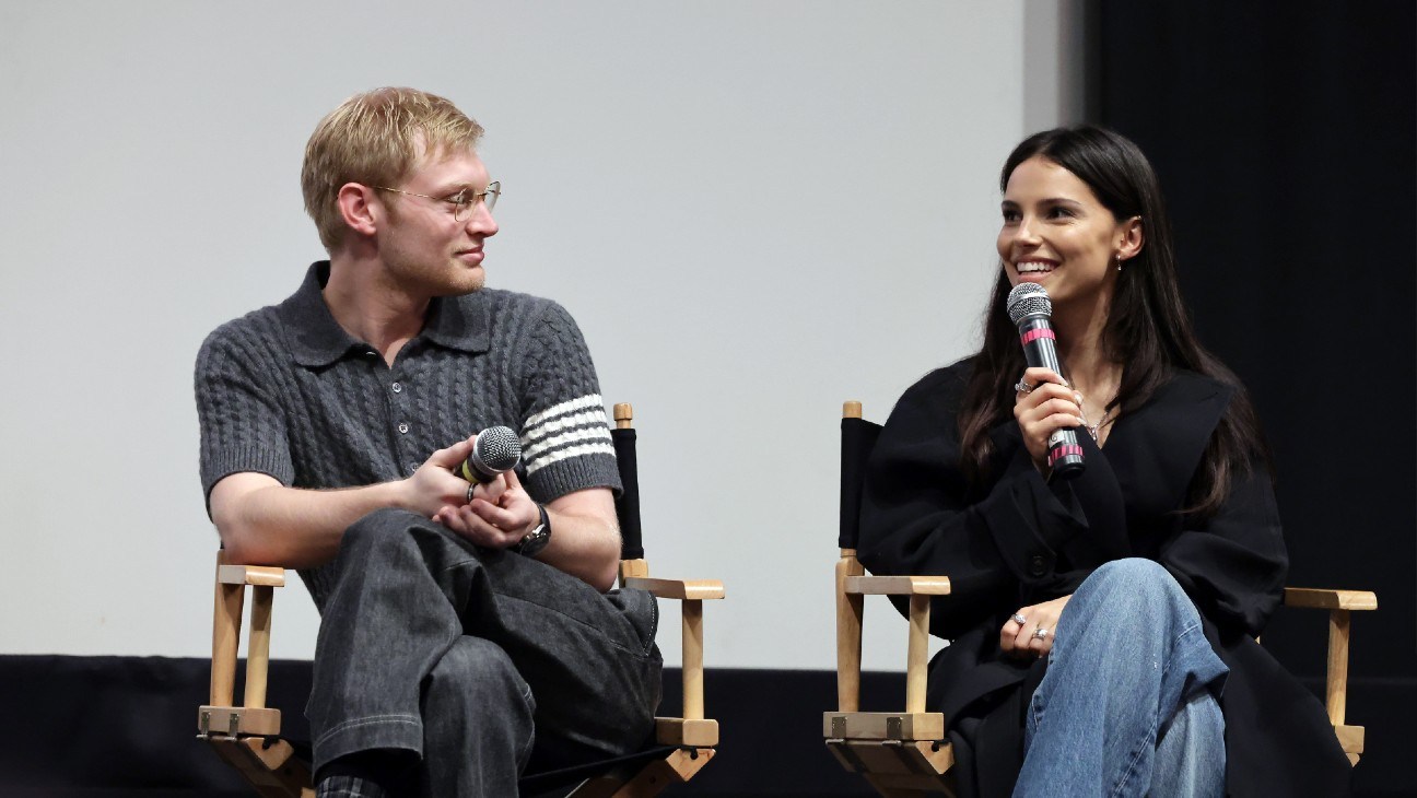 Curry Barker and Inde Navarrette attend an Obsession screening