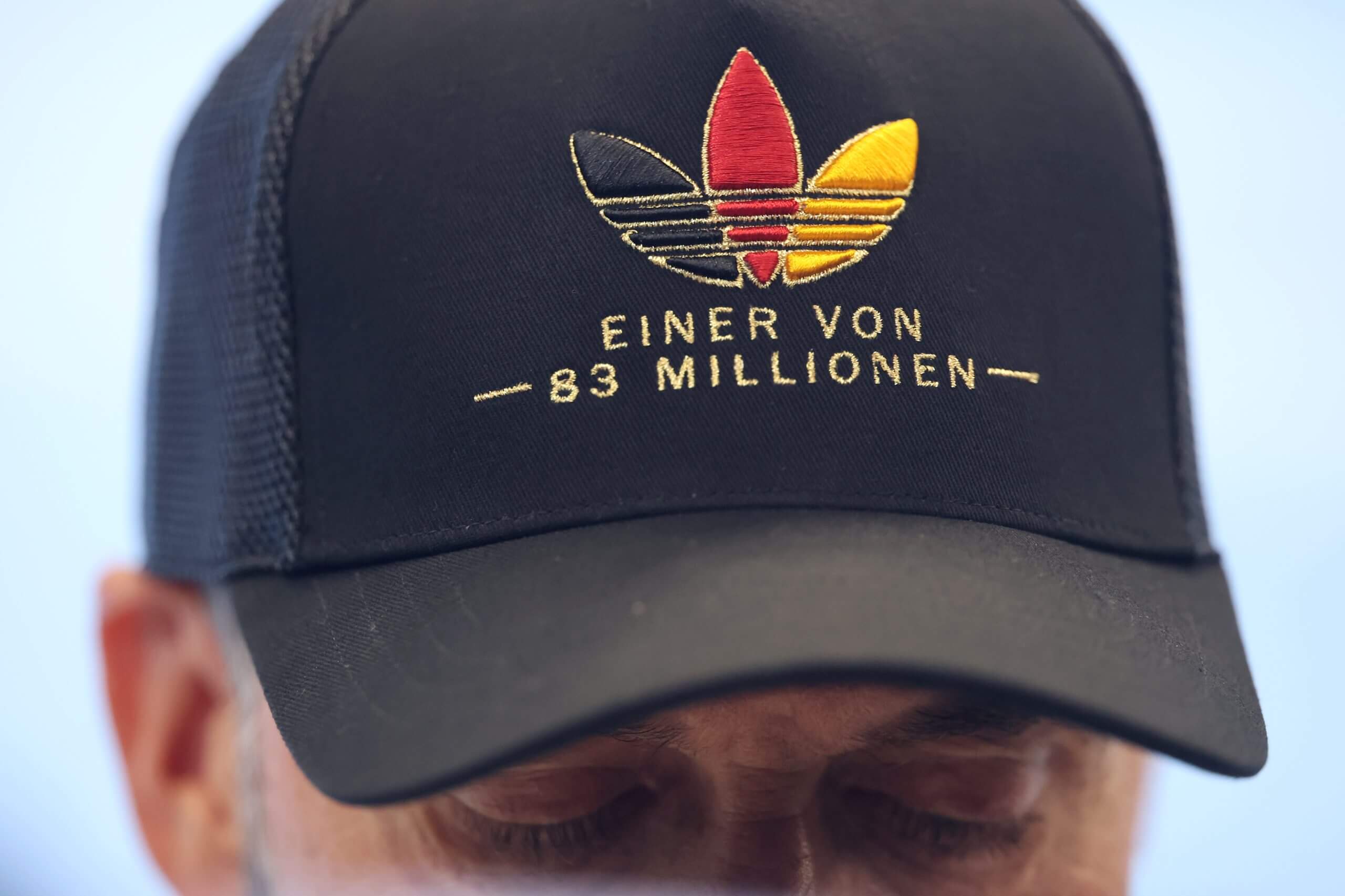 Klopp wearing his Germany “one of 83 million” in the German colours